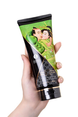 Съедобный массажный крем с ароматом груши и зеленого чая Shunga Pear & Exotic Green Tea (200 мл)