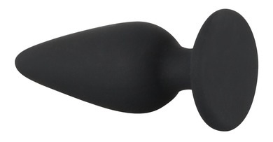 Анальная пробка черная Black Velvets Heavy Plug Small