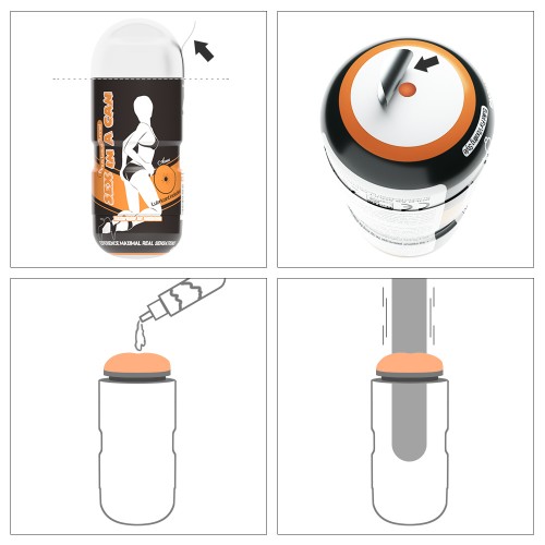 Мастурбатор попка в колбе Sex In A Can Anus Lotus Tunnel