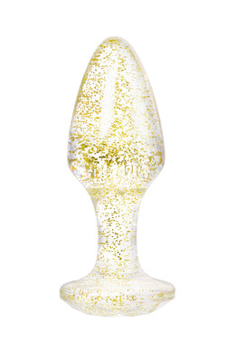 Анальная пробка акриловая золотистая, размер S