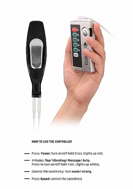 Анальная пробка с электростимуляцией E-Stim Hollow Butt Plug Shots Electroshock