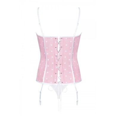 Розовый корсет и трусики Dottie S/M