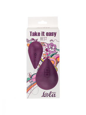 Перезаряжаемое виброяйцо фиолетовое с пультом дистанционного управления Take it Easy Best