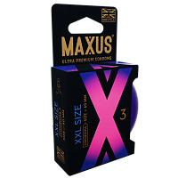 Презервативы гладкие увеличенные MAXUS XXL X-Edition 3 шт