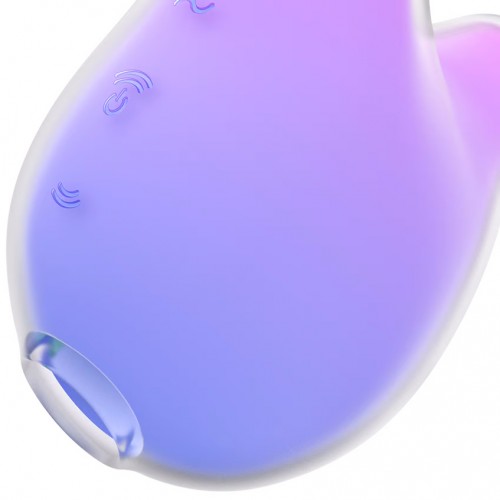 Вакуумно-волновой стимулятор с вибрацией  фиолетовый Mermaid Vibes Satisfyer