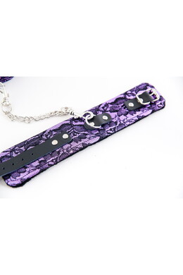 Кружевные поножи пурпурные Marcus