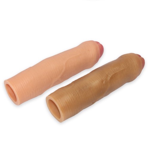 Удлиняющая насадка на пенис Revolutionary Silicone Nature Extender Uncircumcised телесная + 4 см