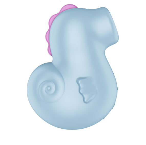 Вакуумно-волновой стимулятор клитора с вибрацией голубой Sea Pony Satisfyer 