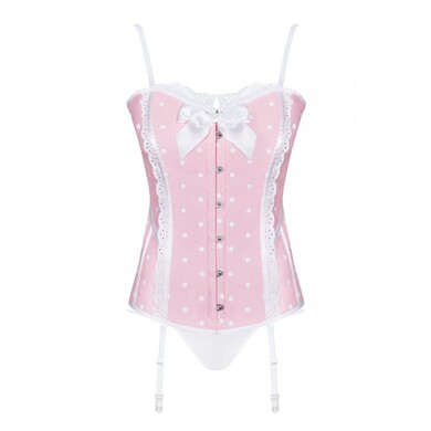 Розовый корсет и трусики Dottie S/M