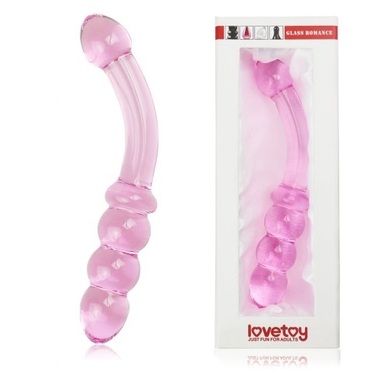 Стеклянный фаллоимитатор Glass Romance розовый