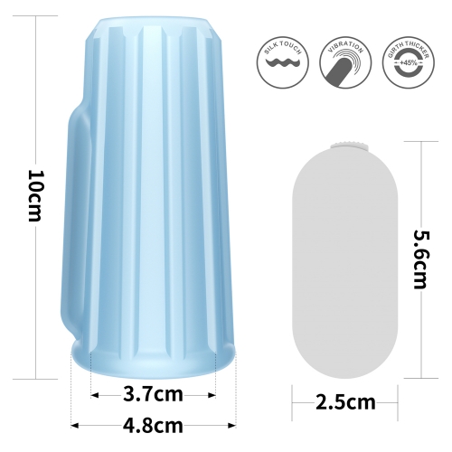 Рельефная вибронасадка на пенис Vibrating Ridge Knights Ring