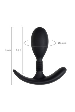 Анальная втулка со смещенным центром тяжести черная A-Toys Tord S