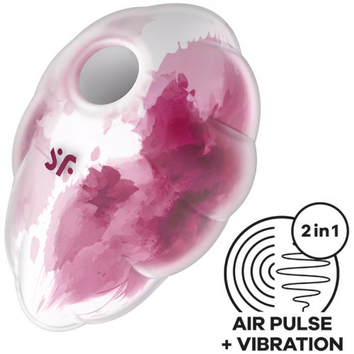 Вакуумно-волновой стимулятор с вибрацией розовый Cloud Dancer Satisfyer