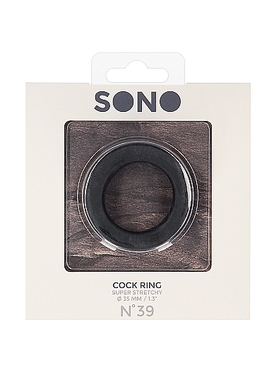 Эрекционное кольцо чёрное №39 Cock Ring