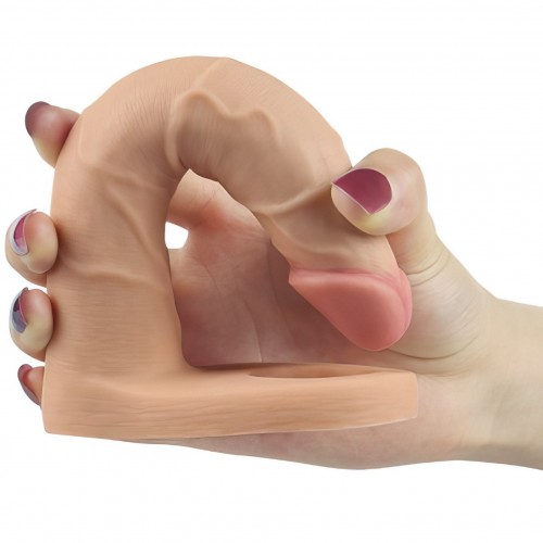 Насадка для двойного проникновения с вибрацией The Ultra Soft Double 15 см