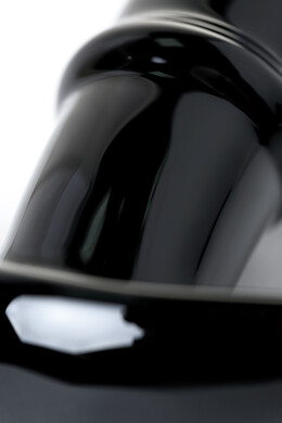 Анальная втулка Sexus Glass стеклянная чёрная