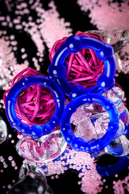 Набор из 3 синих эрекционных колец "Штучки-дрючки"