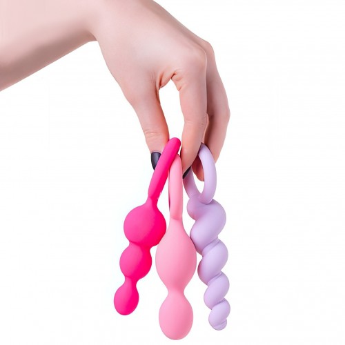 Набор разноцветных анальных стимуляторов Booty Call Satisfyer