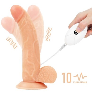 Страпон телесный с вибрацией Vibrating Easy Strapon Set 22 см