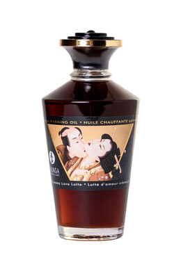 Съедобное разогревающее массажное масло со вкусом сливочного латте Shunga Creamy Love Latte (100 мл)