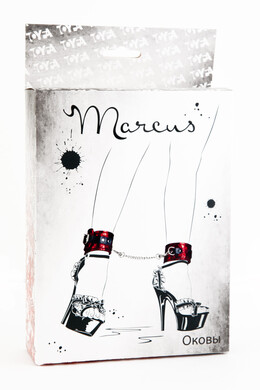 Кружевные поножи красные Marcus