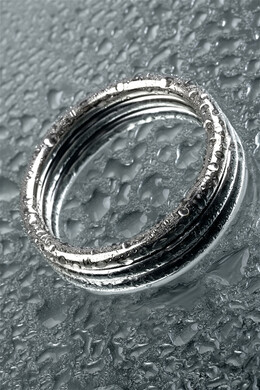 Широкое кольцо на пенис из металла D 4,5 см