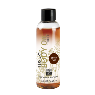 Съедобное масло Shiatsu с шоколадно-мятным ароматом (100 мл)