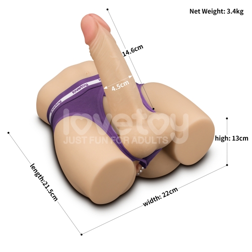 Реалистичный мастурбатор с анусом и фаллоимитатором Streetgirl's №14