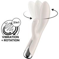 Вибратор-кролик с ротацией бежевый Satisfyer Spinning Rabbit 1