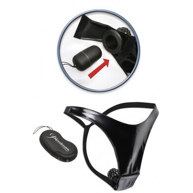 Вибротрусики с дистанционным управлением 10 функций вибрации Control Fantasy Panty Black