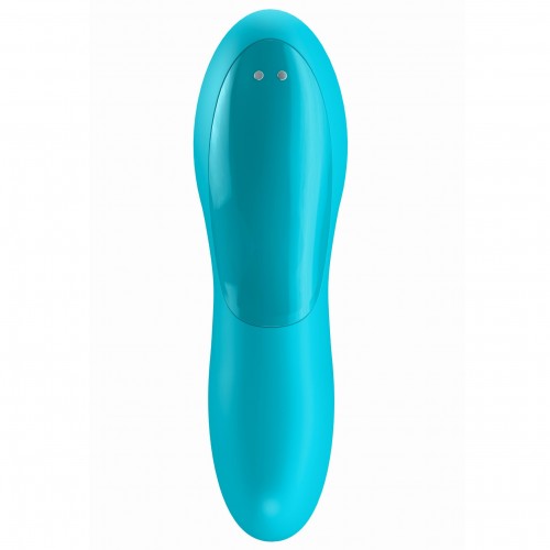 Клиторальный вибромассажер на палец голубой Teaser Satisfyer