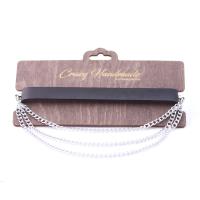 Ошейник из натуральной кожи с цепочками