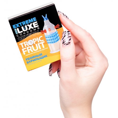 Презерватив Luxe Extreme Убойный Бурильщик с ароматом тропических фруктов 1 шт