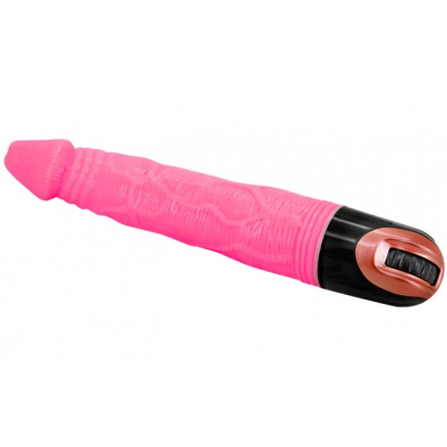 Реалистичный вибратор розового цвета Baile 22 см