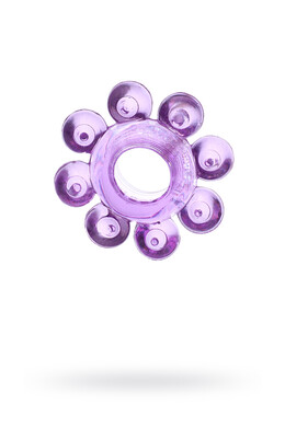 Кольцо эрекционное на пенис фиолетовое