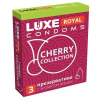 Презервативы с ароматом вишни Luxe Royal Cherry Collection 3 шт