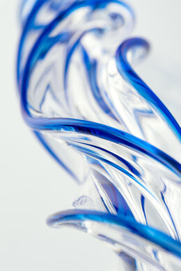 Спиралевидный фаллоимитатор из стекла