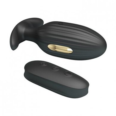 Анальная вибропробка с электростимуляцией и пультом дистанционного управления Royal Pleasure Kelly