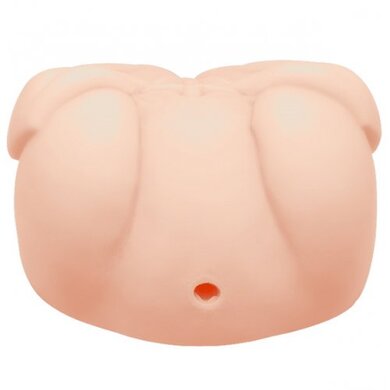 Мастурбатор-реалистик Crazy Bull с двумя отверстиями и двойным виброяйцом