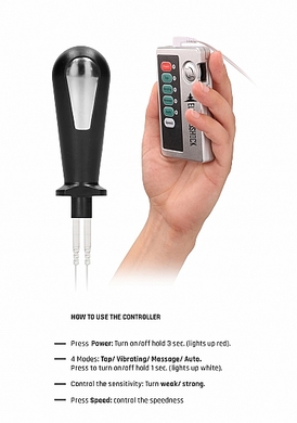 Анальная пробка с электростимуляцией E-Stim Butt Plug Shots Electroshock