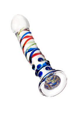 Стеклянный нереалистичный фаллоимитатор Sexus Glass 18 см