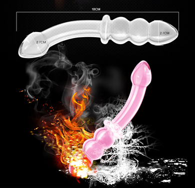 Стеклянный фаллоимитатор Glass Romance черный