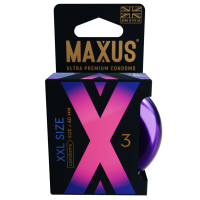 Презервативы гладкие увеличенные MAXUS XXL X-Edition 3 шт