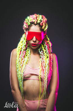 Маска красная Party Hard Shy