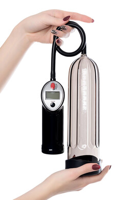 Помпа для пениса Sexus Men Expert полуавтоматическая с манометром