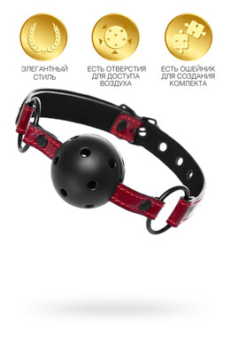 Кляп с красными ремешками Theatre