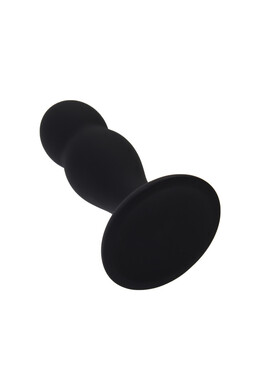 Чёрная анальная втулка Erotist Hidro, M