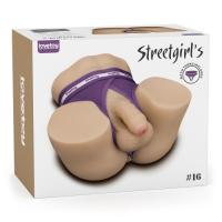 Реалистичный мастурбатор с анусом и фаллоимитатором Streetgirl's №16