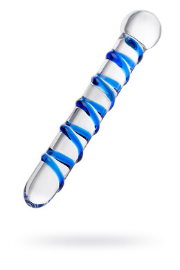 Двусторонний стеклянный фаллоимитатор Sexus Glass 19 см