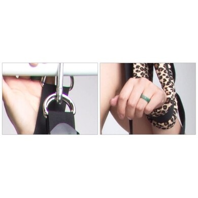 Подвесные леопардовые секс качели